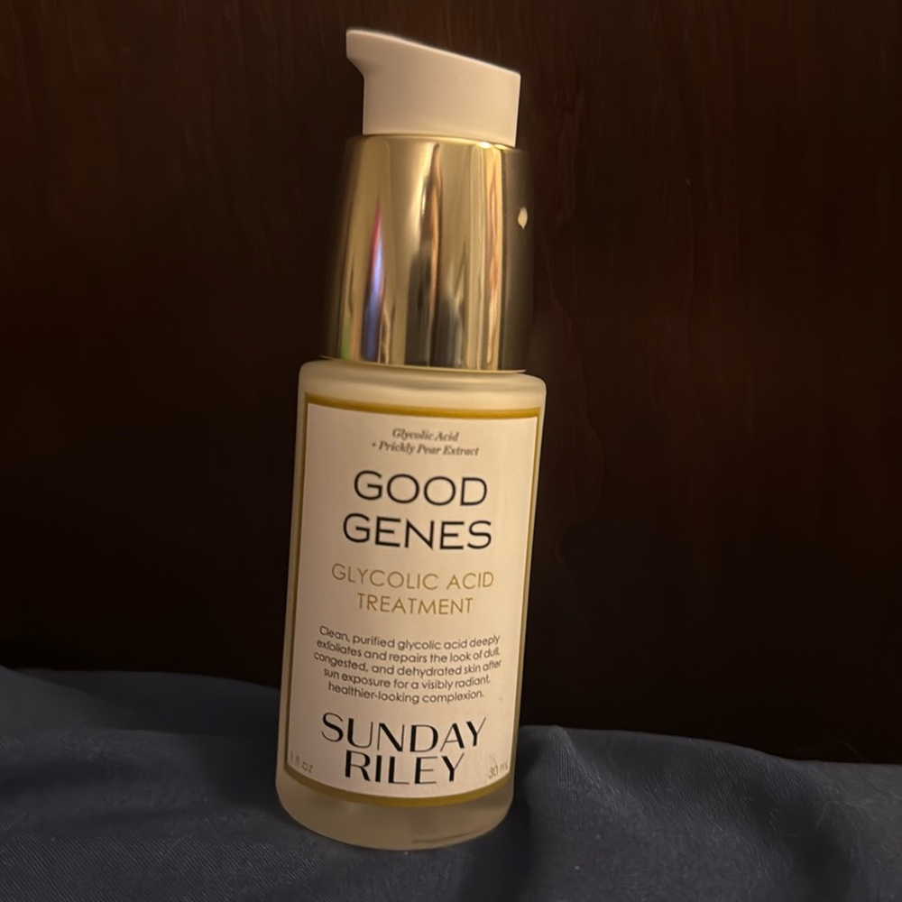 Sunday Riley Good Genes, UK variety with glycolic acid instead of lactic acid.